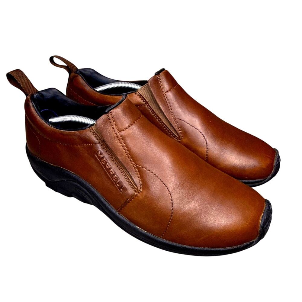 Merrell J000439 Slip On Leather Hiking Shoes Brown Men’s 12